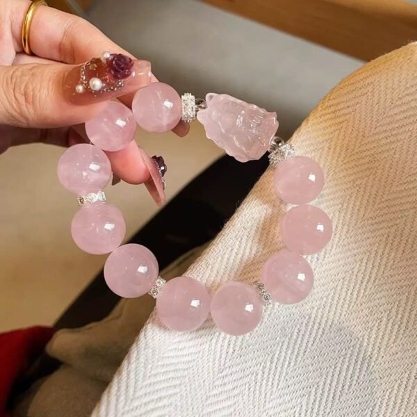 Wholesale natural powder crystal powder magic box bracelet women's powder crystal white crystal citrine bracelet female niche high