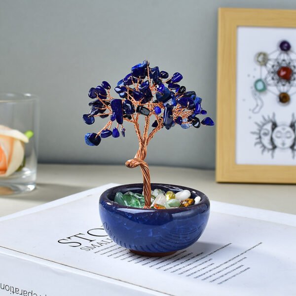 Hot-selling cornucopia tea cup base crystal fortune tree ornaments desktop crystal crystal tree creative handmade crafts - Image 11