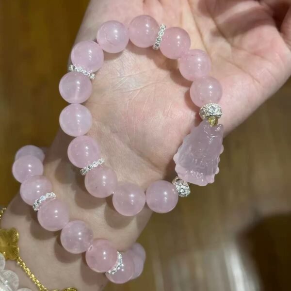 Wholesale natural powder crystal powder magic box bracelet women's powder crystal white crystal citrine bracelet female niche high - Image 4