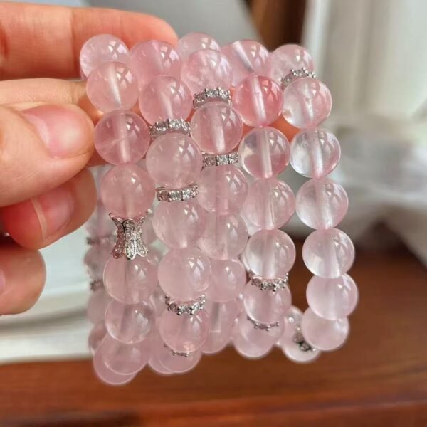 Wholesale natural powder crystal powder magic box bracelet women's powder crystal white crystal citrine bracelet female niche high - Image 3